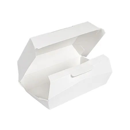 BOÎTES "LUNCH BOX" THEPACK  22x13x7,5 CM BLANC CARTON NANO-MICRO (300 UNITÉ)