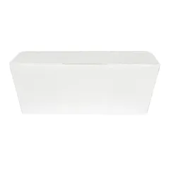 BOÎTES "LUNCH BOX" COUVERCLES THEPACK 500 ML (16 oz) 14x9,7x5 CM BLANC CARTON NANO-MICRO (480 UNITÉ)