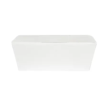 BOÎTES "LUNCH BOX" COUVERCLES THEPACK 500 ML (16 oz) 14x9,7x5 CM BLANC CARTON NANO-MICRO (480 UNITÉ)