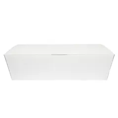 BOÎTES "LUNCH BOX" COUVERCLES THEPACK 1500 ML (48 oz) 21x18x5,5 CM BLANC CARTON NANO-MICRO (360 UNITÉ)