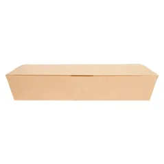 BOÎTES "LUNCH BOX" COUVERCLES THEPACK 1700 ML (54 oz) 27,5x16,5x5 CM NATUREL CARTON NANO-MICRO (240 UNITÉ)