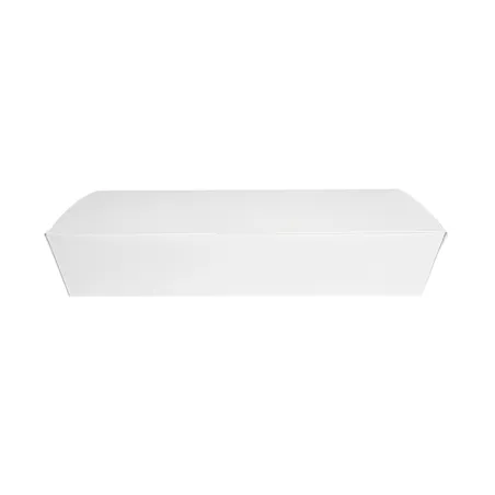 BOÎTES "LUNCH BOX" COUVERCLES THEPACK 1700 ML (54 oz) 27,5x16,5x5 CM BLANC CARTON NANO-MICRO (240 UNITÉ)