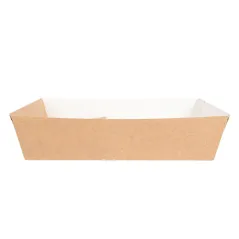 PLATEAUX TRANSPORT 2 VERRES +1 COMP. THEPACK  24,5x22x5,5 CM NATUREL CARTON NANO-MICRO (240 UNITÉ)