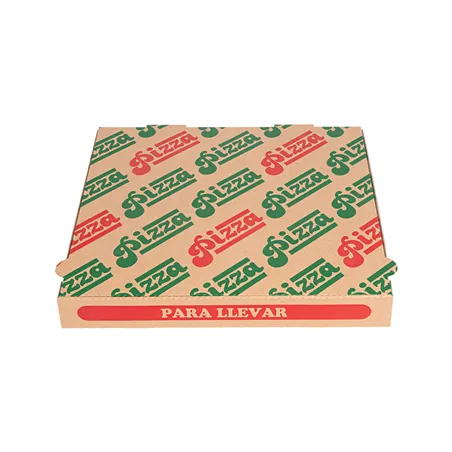 BOÎTES PIZZA   33x33x3,8 CM NATUREL CARTON MICROCANAL (100 UNITÉ)