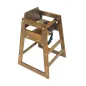 CHAISE HAUTE POUR ENFANTS 51x51x74 CM MARRON ROUGEATRE BOIS (1 UNITÉ) CHAISE HAUTE POUR ENFANTS
