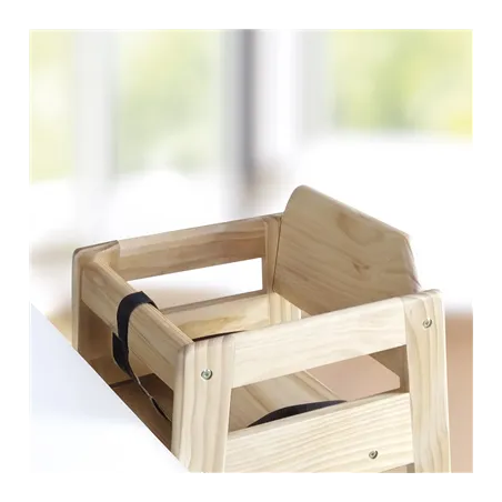 CHAISE HAUTE POUR ENFANTS   51x51x74 CM NATUREL BOIS (1 UNITÉ)