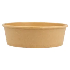 POTS SALADIERS  1300 ML 337 G/M2 + PE Ø 18,7/16x7 CM NATUREL KRAFT (300 UNITÉ)