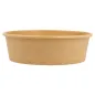 POTS SALADIERS 1300 ML 337 G/M2 + PE Ø 18,7/16x7 CM NATUREL KRAFT (300 UNITÉ) POTS SALADIERS