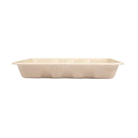 PLATEAUX BIONIC 600 ML 22x16x3,5 CM NATUREL BAGASSE (400 UNITÉ)