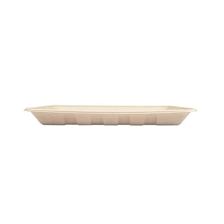 PLATEAUX BIONIC 700 ML 26,8x16,7x2,6 CM NATUREL BAGASSE (400 UNITÉ)