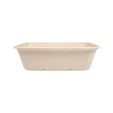 PLATEAUX BIONIC 1250 ML 20x18,5x5,5 CM NATUREL BAGASSE (400 UNITÉ)