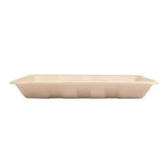 PLATEAUX BIONIC 700 ML 23,7x17,3x3 CM NATUREL BAGASSE (400 UNITÉ)