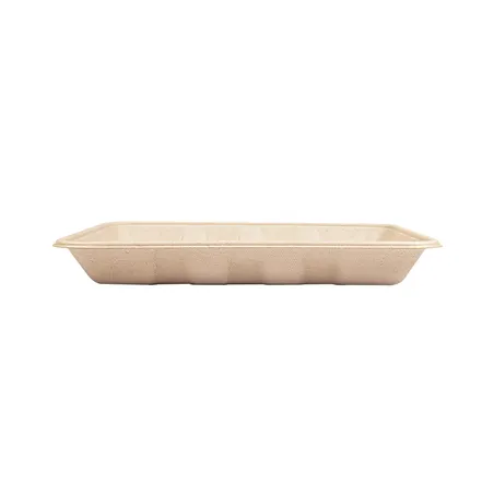 PLATEAUX BIONIC 700 ML 23,7x17,3x3 CM NATUREL BAGASSE (400 UNITÉ)