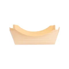 BARQUETTES EN FEUILLE DE PEUPLIER WOOD  8x8x3,5 CM NATUREL BOIS (100 UNITÉ)