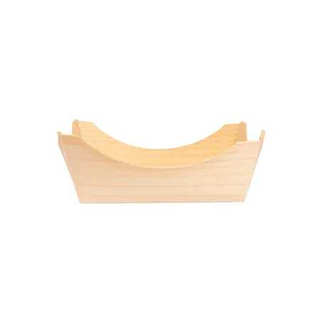 BARQUETTES EN FEUILLE DE PEUPLIER WOOD  8x8x3,5 CM NATUREL BOIS (100 UNITÉ)
