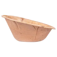 BOL OVALE COURBE ARECA 70 ML 10x7,2x4,8 CM NATUREL ARECA (200 UNITÉ)