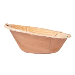 BOL OVALE COURBE ARECA 110 ML 12x8,6x5 CM NATUREL ARECA (200 UNITÉ)