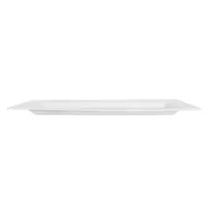 ASSIETTES RECTANGULAIRES BIONIC  26x13x1 CM BLANC BAGASSE (500 UNITÉ)