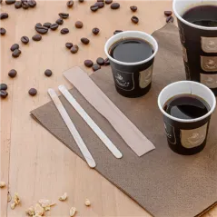 AGITATEURS À CAFÉ SOUS SACHET KRAFT WOOD  0,5x11,4x0,15 CM NATUREL BOIS (1000 UNITÉ)