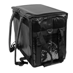 VALISE TRANSPORT   44x37x29 CM NOIR VINYL (1 UNITÉ)