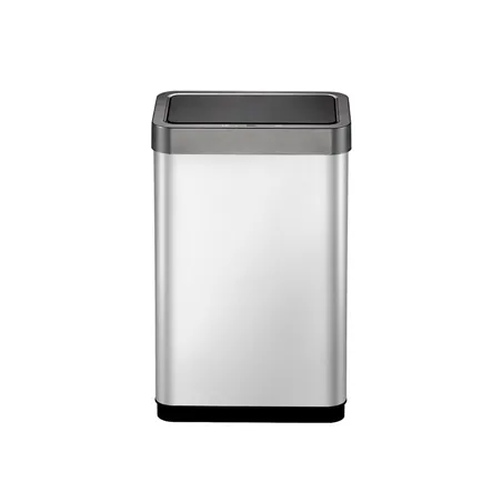 POUBELLE À DÉTECTEUR DE MOUVEMENT  47L 27,9x46,9x64,7 CM ARGENTE INOX (1 UNITÉ)