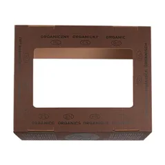 COUVERCLE ORGANIQUE   38,4x31,1x12 CM MARRON CARTON (10 UNITÉ)