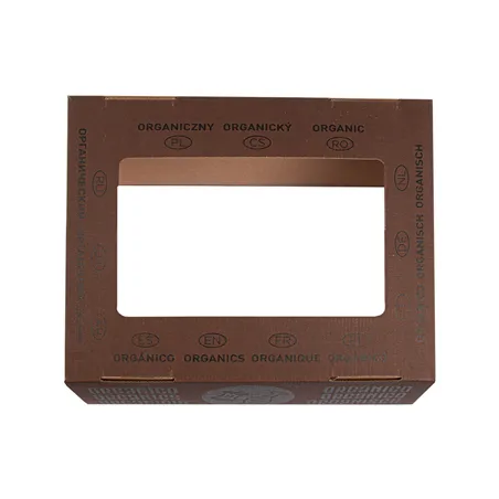 COUVERCLE ORGANIQUE   38,4x31,1x12 CM MARRON CARTON (10 UNITÉ)