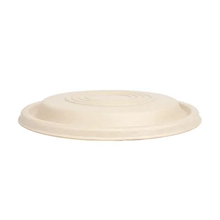 COUVERCLES POUR CODES 251.57/58/59 BIONIC  Ø 21,4x1 CM NATUREL BAGASSE (400 UNITÉ)