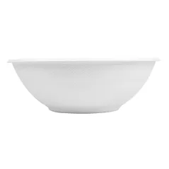 BOLS BIONIC 950 ML Ø 19,6x6,5 CM BLANC BAGASSE (400 UNITÉ)