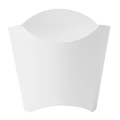 BOÎTES À FRITES STANDARD THEPACK 135 G 13x8x13,5 CM BLANC CARTON NANO-MICRO (1200 UNITÉ)