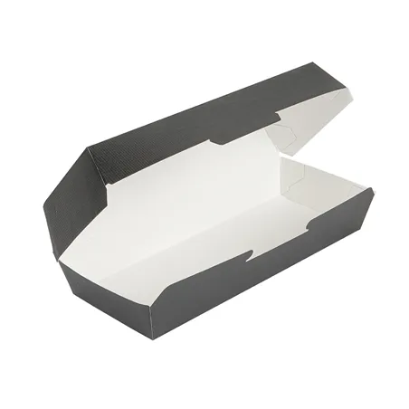 BOÎTES "PANINI" THEPACK  26,5x12,2x7 CM NOIR CARTON NANO-MICRO (300 UNITÉ)