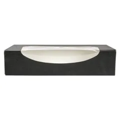 RÉCIPIENTS SUSHI+FÊNETRE THEPACK  19,7x9x4,5 CM NOIR CARTON NANO-MICRO + OPP (400 UNITÉ)