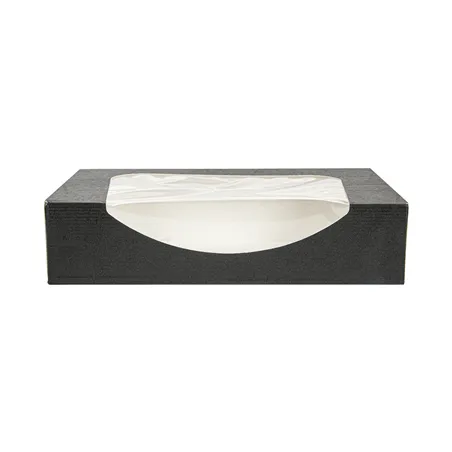 RÉCIPIENTS SUSHI+FÊNETRE THEPACK  19,7x12x4,5 CM NOIR CARTON NANO-MICRO + OPP (400 UNITÉ)