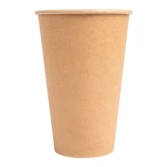 GOBELETS BOISSONS CHAUDES 1 PAROI  360 ML - 12 oz 250 + 21PE G/M2 Ø8/5x12 CM MARRON CARTON (2000 UNITÉ)