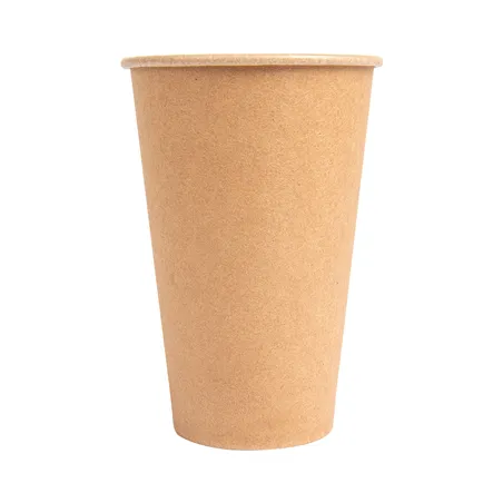 GOBELETS BOISSONS CHAUDES 1 PAROI  360 ML - 12 oz 250 + 21PE G/M2 Ø8/5x12 CM MARRON CARTON (2000 UNITÉ)