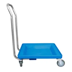 CHARIOT TRANSPORT POUR RACKS   54x54x81 CM BLEU PP (1 UNITÉ)