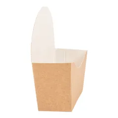 BOÎTES BAGEL SCOOP THEPACK  12x4,5x12 CM MARRON CARTON NANO-MICRO (1000 UNITÉ)