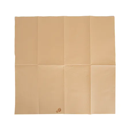 SERVIETTES P. 1/8  55 G/M2 40x40 CM NATUREL AIRLAID (750 UNITÉ)