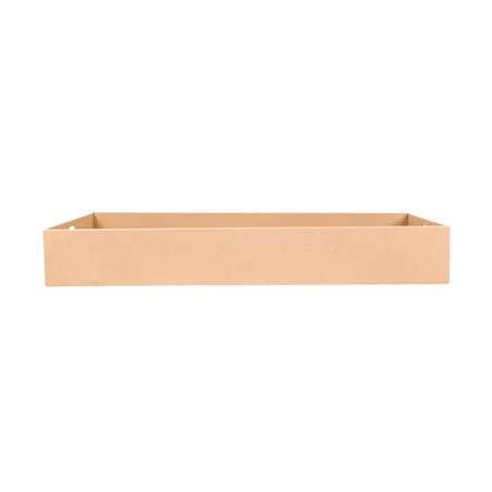 BOÎTES "TRAITEUR" L  375 G/M2 55,8x25,2x8 CM NATUREL KRAFT (50 UNITÉ)