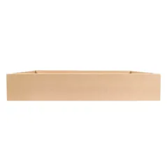 BOÎTES "TRAITEUR" XL  375 G/M2 45x31x8 CM NATUREL KRAFT (50 UNITÉ)