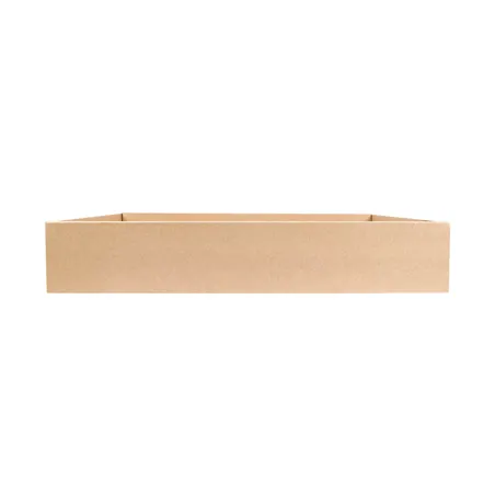 BOÎTES "TRAITEUR" XL  375 G/M2 45x31x8 CM NATUREL KRAFT (50 UNITÉ)