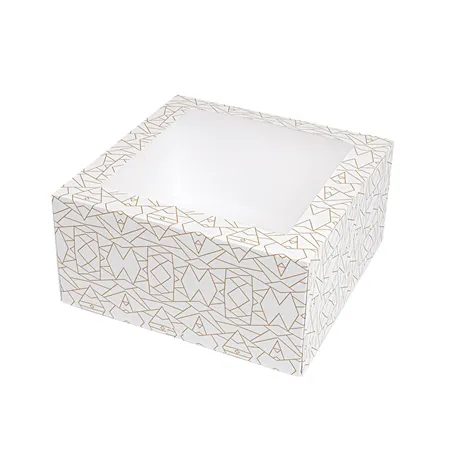 BOÎTES PÂTISSERIES AVEC FENÊTRE