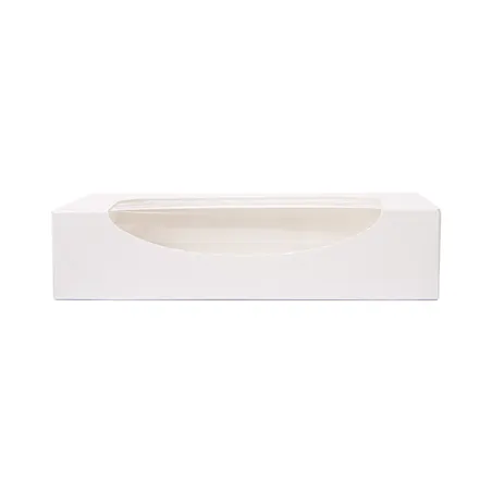 RÉCIPIENTS SUSHI+FÊNETRE THEPACK  19,7x9x4,5 CM BLANC CARTON NANO-MICRO + OPP (400 UNITÉ)