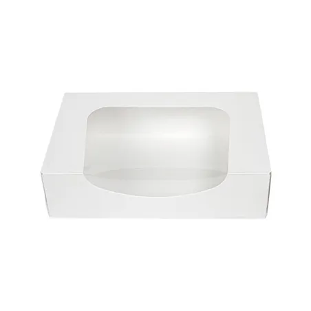 RÉCIPIENTS SUSHI+FÊNETRE THEPACK  17,5x12x4,5 CM BLANC CARTON NANO-MICRO + OPP (400 UNITÉ)