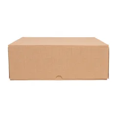 BOÎTES PATISSERIES SANS FENÊTRE THEPACK  28x28x10 CM NATUREL CARTON NANO-MICRO (100 UNITÉ)