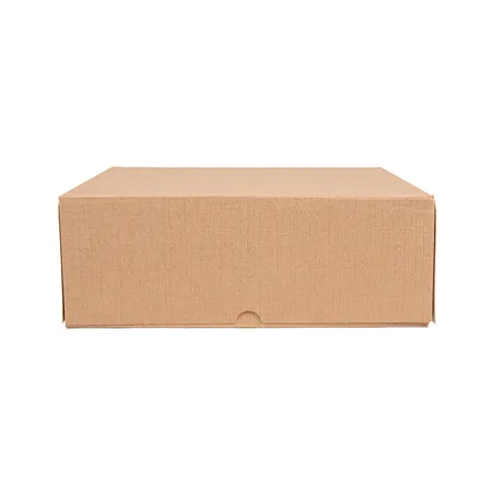 BOÎTES PATISSERIES SANS FENÊTRE THEPACK  28x28x10 CM NATUREL CARTON NANO-MICRO (100 UNITÉ)