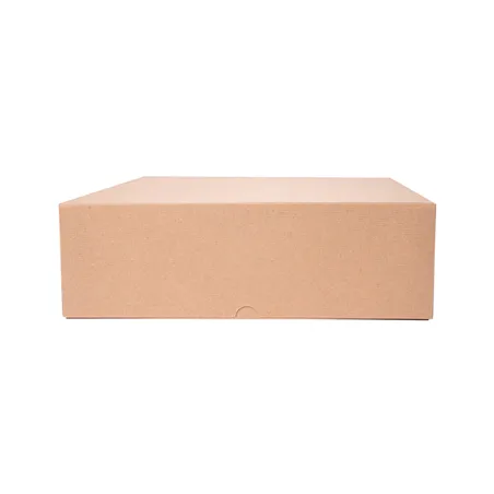 BOÎTES PATISSERIES SANS FENÊTRE THEPACK  32x32x10 CM NATUREL CARTON NANO-MICRO (100 UNITÉ)