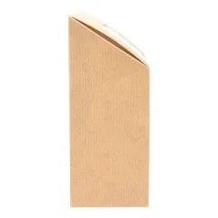BOÎTES TORTILLA-WRAP AVEC FENÊTRE THEPACK  9,2x5,1x9,2/12,5 CM NATUREL CARTON NANO-MICRO + OPP (600 UNITÉ)