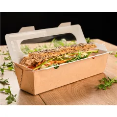 BOÎTES SANDWICH AVEC FENÊTRE "BAGUETTE"