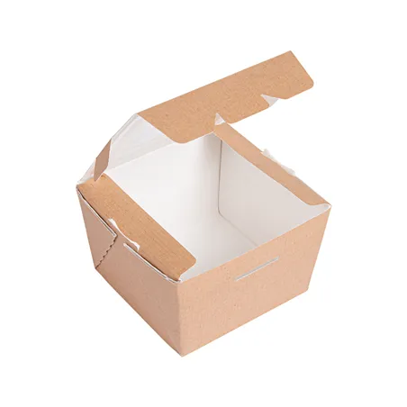 BOÎTES AVEC FENÊTRE THEPACK 300 ML 8x7,5x5,5 CM NATUREL CARTON NANO-MICRO + OPP (600 UNITÉ)